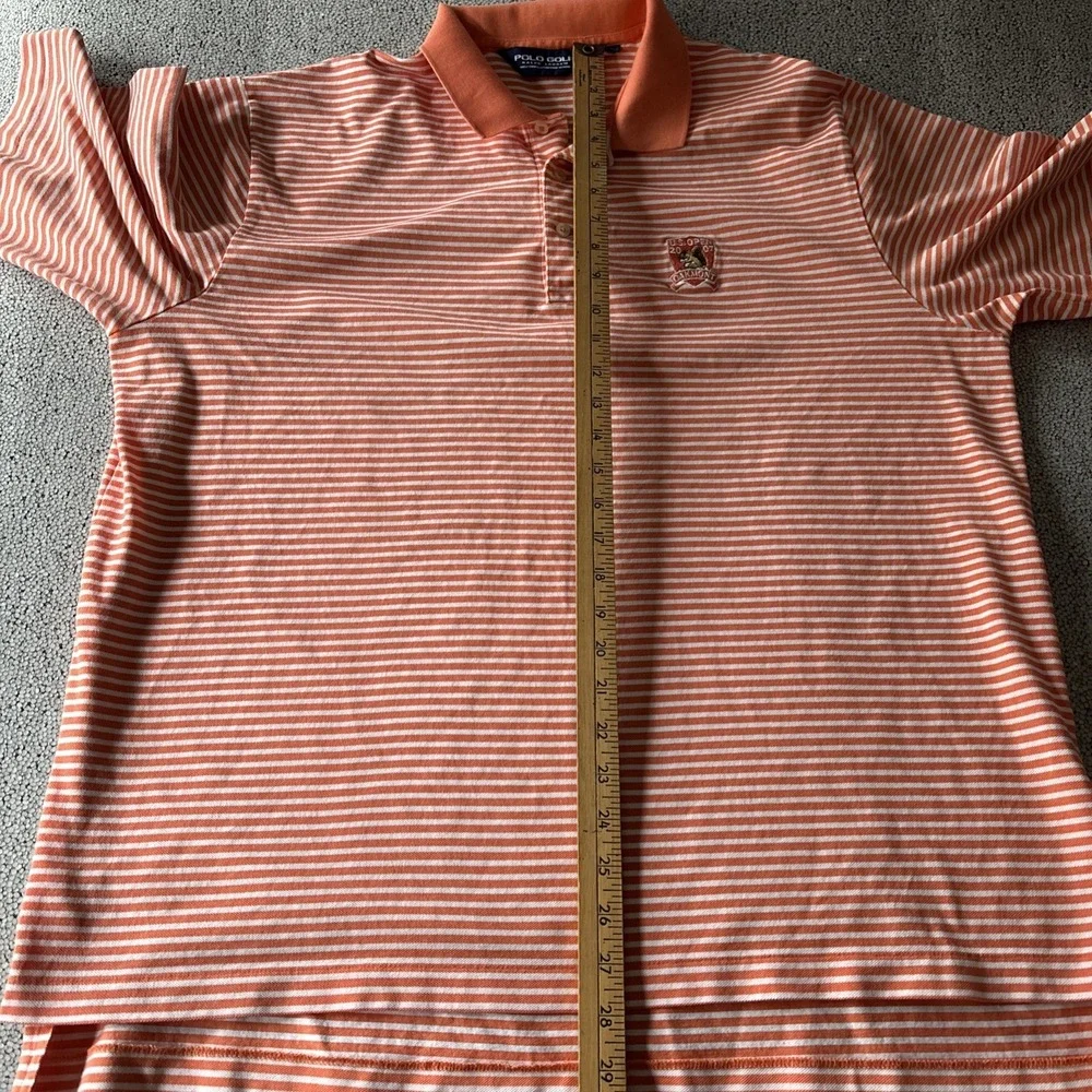 Polo Golf Ralph Lauren Shirt Men's XL US OPEN Oakmont CC Squirrel 2007 Orange